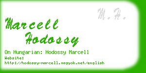 marcell hodossy business card